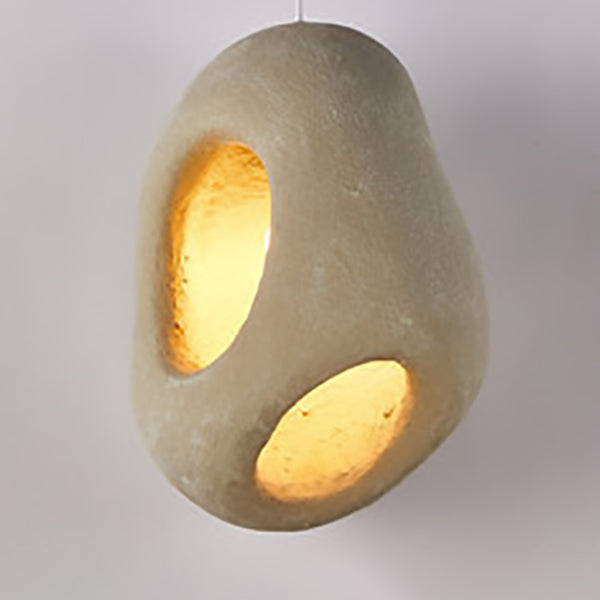 Japanese Minimalist Creative Polystyrene Special-Shaped Sculpture 1-Light Pendant Light