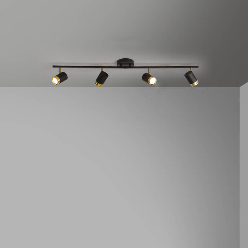Moderne kreative Acryl-Track-Spotlight LED-Deckenleuchte mit halb bündigem Einbau 