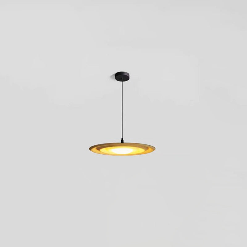 Moderne minimalistische runde Wasser-Kräuselung Acryl Eisen LED Pendelleuchte für Schlafzimmer 