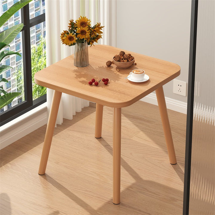 Table basse carrée moderne minimaliste en MDF et bois massif pour salon 