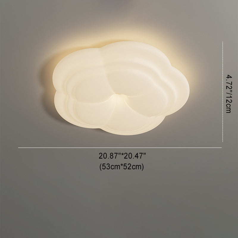Luz de techo LED de montaje empotrado de hierro acrílico con pétalo minimalista moderno para dormitorio 