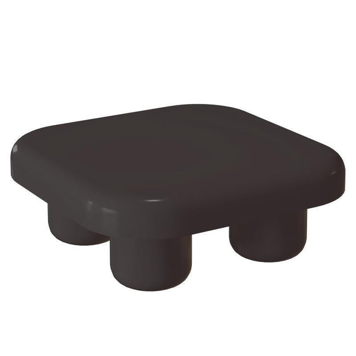 モダンミニマリストスクエアテーブルトップ中密度繊維板アクリルコーヒーテーブル4本脚リビングルーム用 