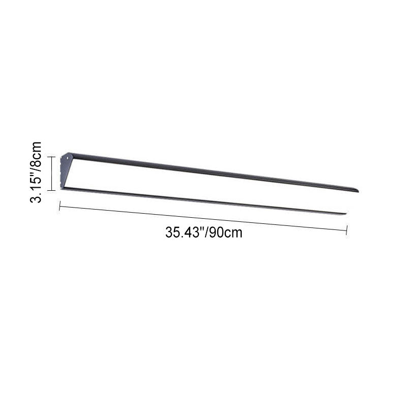 Modern Minimalist Outdoor Long Bar Aluminum Acrylic Waterproof LED Wall Sconce Lamp For Outdoor