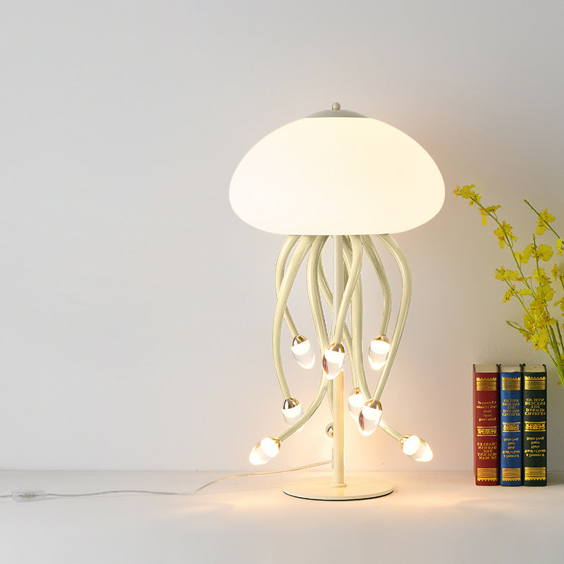 Contemporary Scandinavian Jellyfish Design Iron Acrylic LED Table Lamp For Living Room