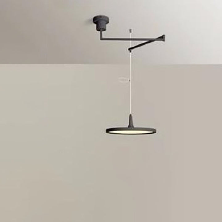 Modern Minimalist Hardware Aluminum Flying Saucer LED Pendant Light For Dining Room