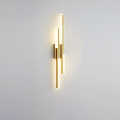 Moderne minimalistische vertikale Bar Acryl Eisen LED Wandleuchte Lampe für Wohnzimmer 