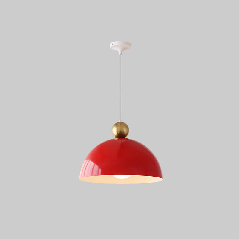 Lámpara Colgante de Hierro Semi-Circular Retro Francesa de 1 Luz 
