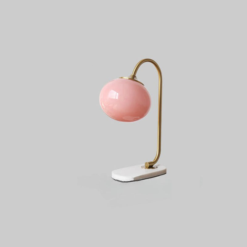 Lámpara de Mesa de Esfera de Vidrio Nostálgica Minimalista Nórdica de 1 Luz 