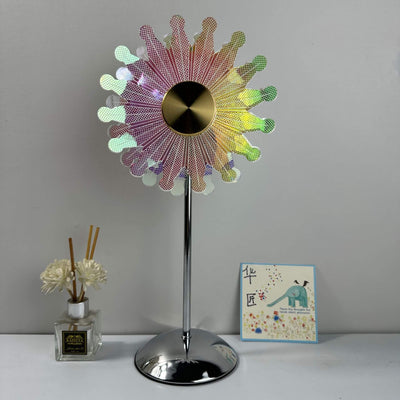 Modern Dazzling Flower Butterfly Metal Acrylic USB LED Table Lamp