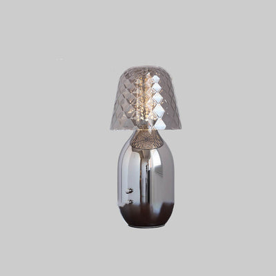Nordic Vintage Candy Glass Iron Base LED Touch Table Lamp