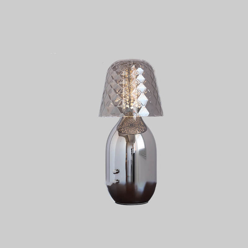 Nordic Vintage Candy Glass Iron Base LED Touch Table Lamp