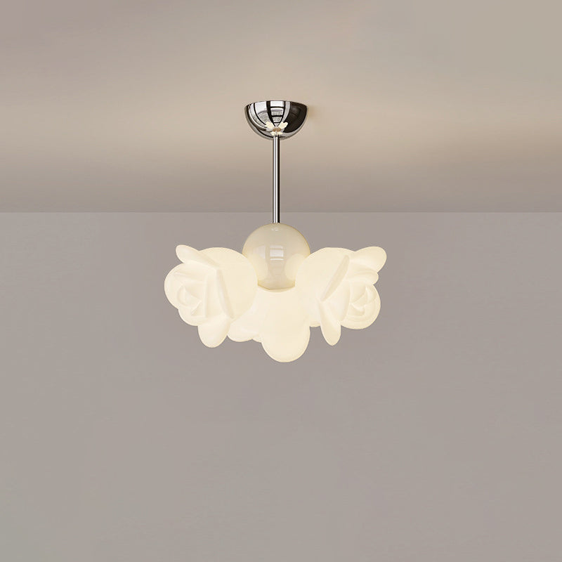 Plafonnier LED semi-encastré en fer PE orbe rose créatif contemporain pour salon 