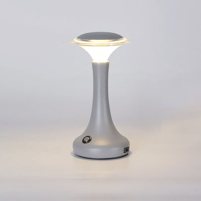 Modern Minimalist Round Iron Acrylic LED Table Lamp For Bedroom