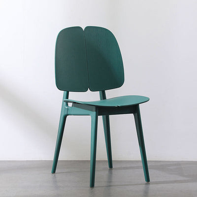 Chaise de salle à manger carrée en plastique et métal scandinave contemporain avec dossier pour salle à manger 