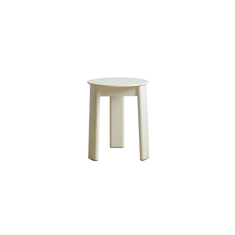 Tabouret bas en plastique ABS à base triangulaire rectangulaire ronde créative contemporaine pour salon 