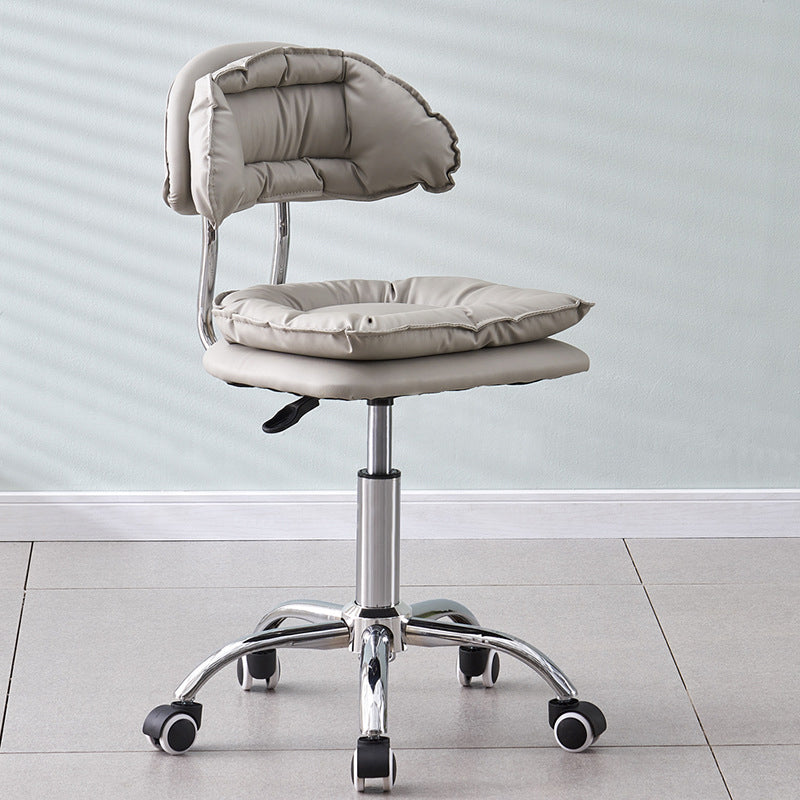 Moderner minimalistischer quadratischer Kissen Barhocker aus Kunstleder mit Metallrückenlehne, höhenverstellbar für Esszimmer 
