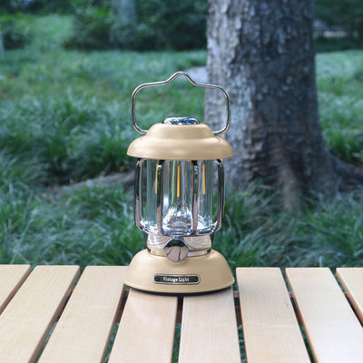 Luz de camping al aire libre USB LED ABS de hierro cilíndrico impermeable minimalista moderna para patio exterior 