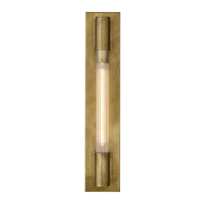 Modern Minimalist Glass Strip Mirror Vanity Light 1-Light Wall Sconce Lamp
