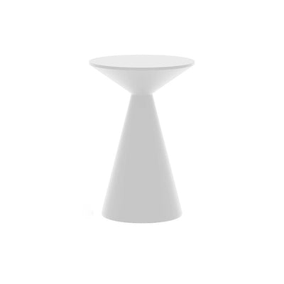 Moderner minimalistischer runder Kegel-Aluminium-Metall-Beistelltisch 1-stufig für das Wohnzimmer 