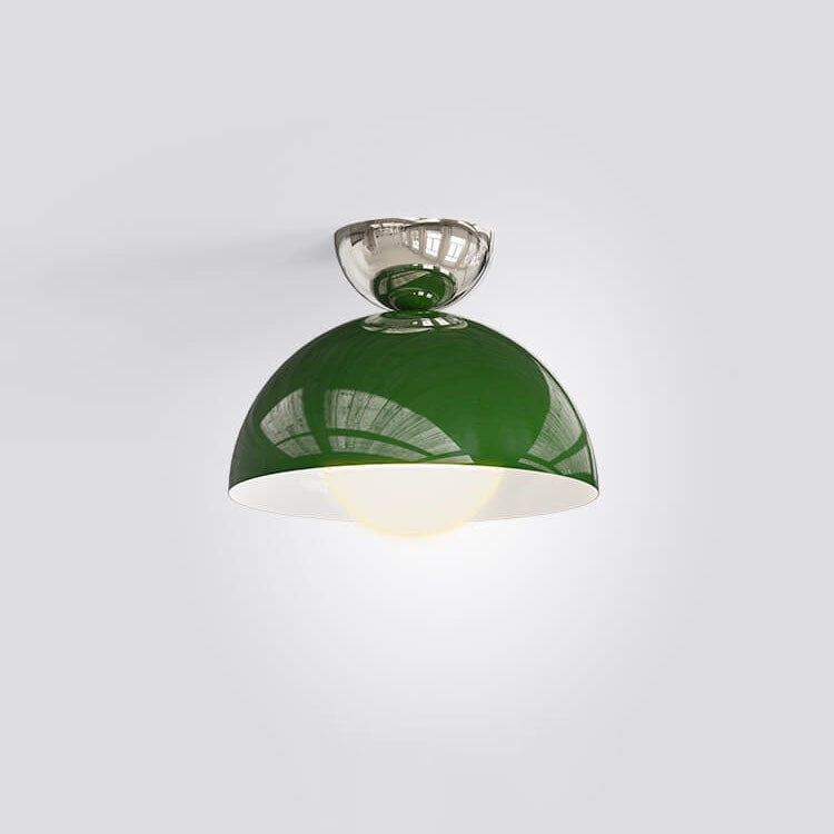 Éclairage encastré semi-circulaire moderne et simple en fer forgé à 1 lumière 