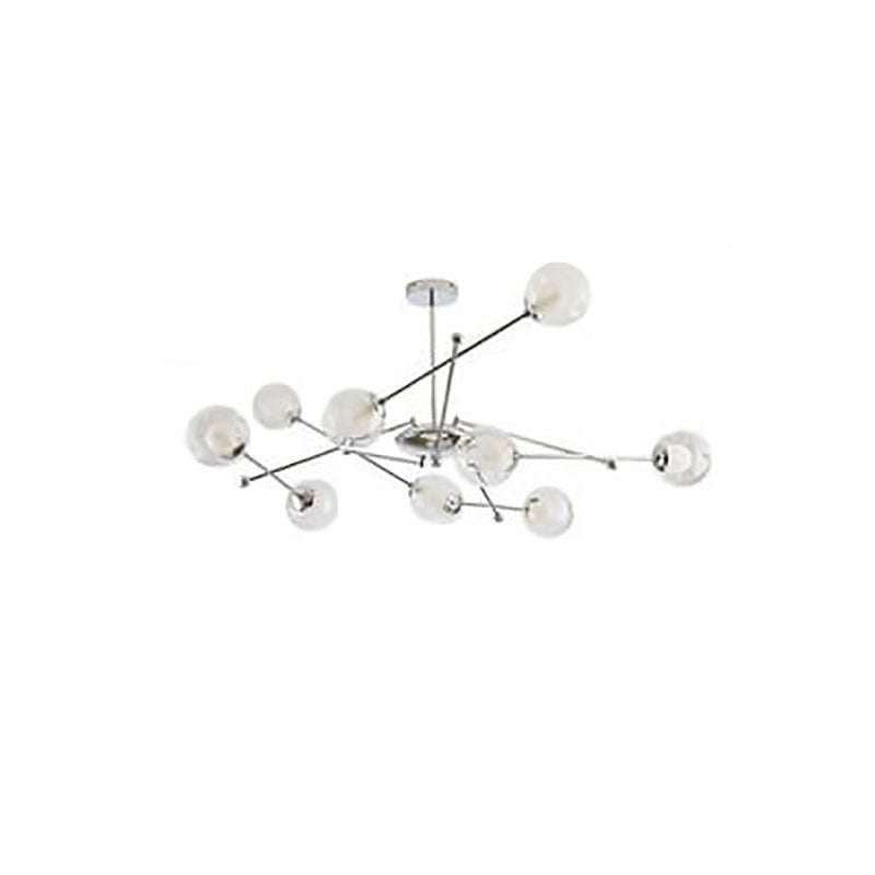 Lustre moderne créatif avec constellation de la Balance en fer 4/6/8/10 lumières 