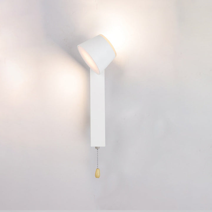 Contemporary Simplicity Geometric Aluminum Rectangle Rotatable LED Wall Sconce Lamp For Bedroom