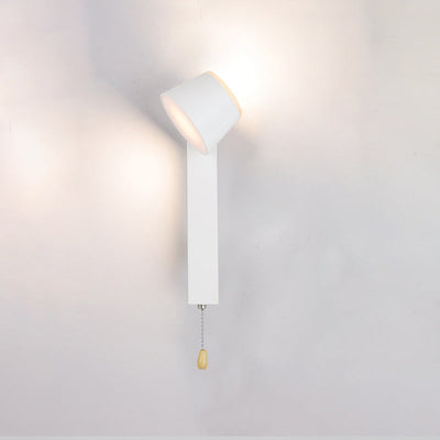 Applique Murale LED Rotative Rectangle en Aluminium Géométrique de Simplicité Contemporaine pour Chambre 