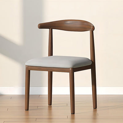 Chaise de salle à manger en cuir simplicité moderne tissu acier au carbone éponge émulsion dossier carré pour salle à manger 