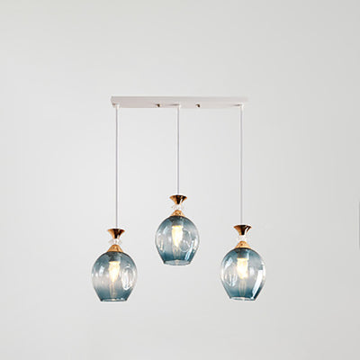 Nordic Gradient Glass Orb 1/3 Light Chandelier