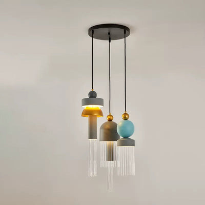 ثريا LED من الألومنيوم بتصميم غير منتظم عصري وزجاجي لقاعة المعيشة 