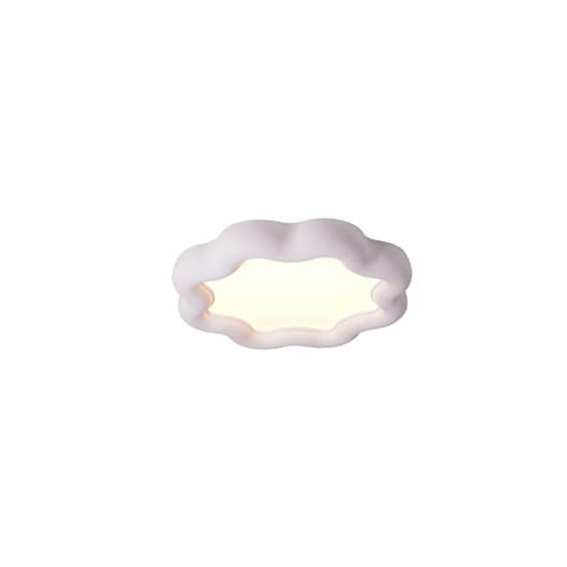 Modern Macaron Cloud Shape Resin LED Flush Mount Ceiling Light