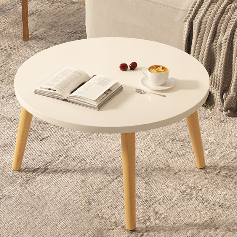 Moderner minimalistischer runder Beistelltisch aus Marmorfurnier mit 1 Ebene für das Wohnzimmer 