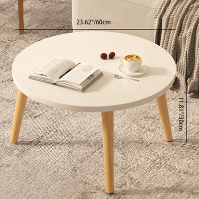 Moderner minimalistischer runder Beistelltisch aus Marmorfurnier mit 1 Ebene für das Wohnzimmer 