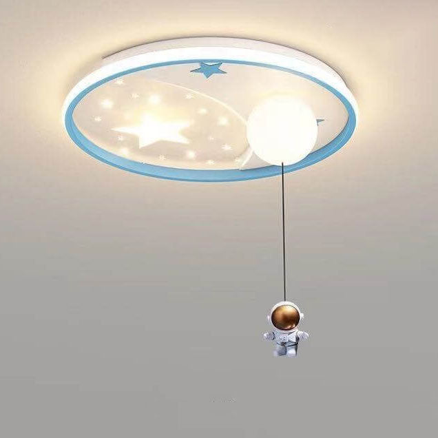 Modern Creative Simple Acrylic Cartoon Starry Sky LED Flush Mount Ceiling Light