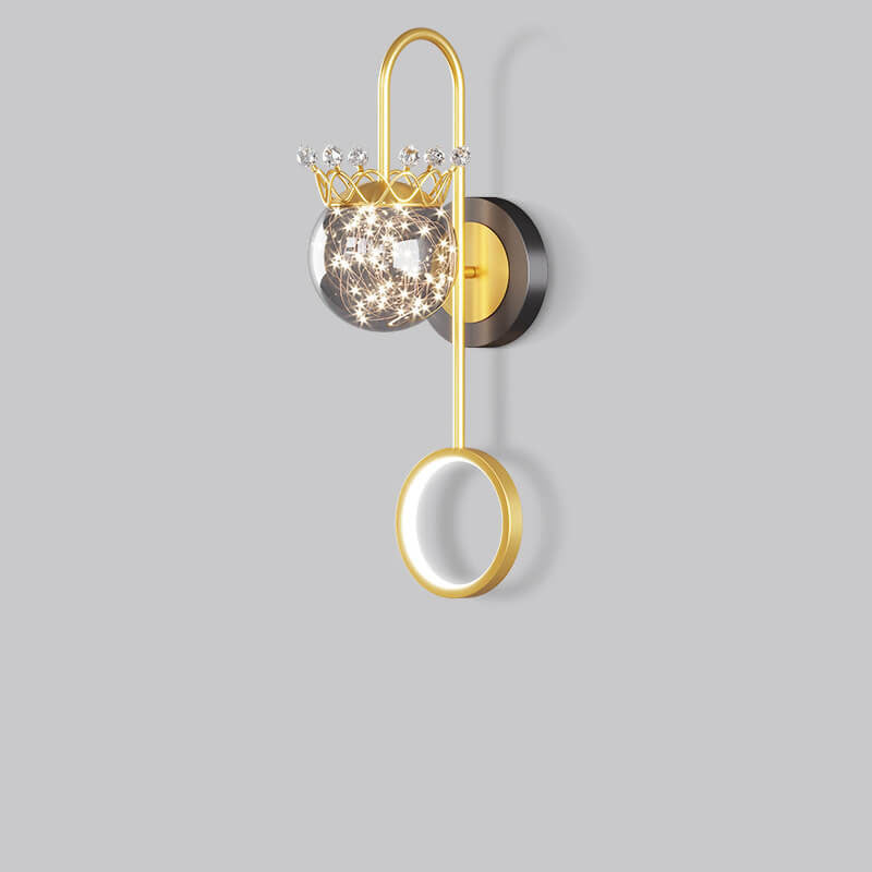 Applique murale LED en fer et aluminium créatif contemporain pour chambre 