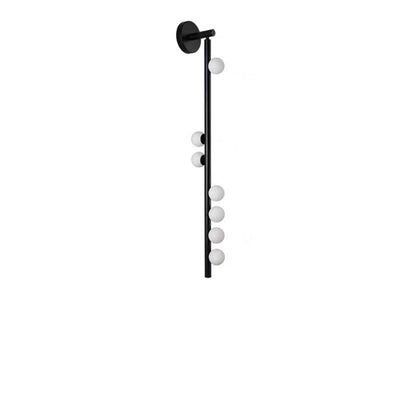 Lámpara de Aplique de Pared de Bola de Vidrio de Hierro de Simplicidad Moderna 3/5/7 Luces Para Sala de Estar 
