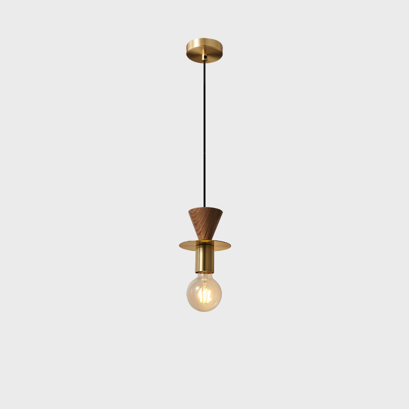Moderne minimalistische halbrunde Begs Runde Kupfer 1-Licht Pendelleuchte für Wohnzimmer 