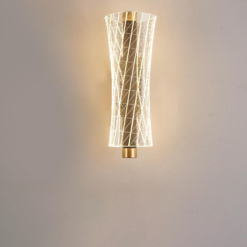 Applique murale LED en acrylique de style moderne mi-siècle pour chambre 