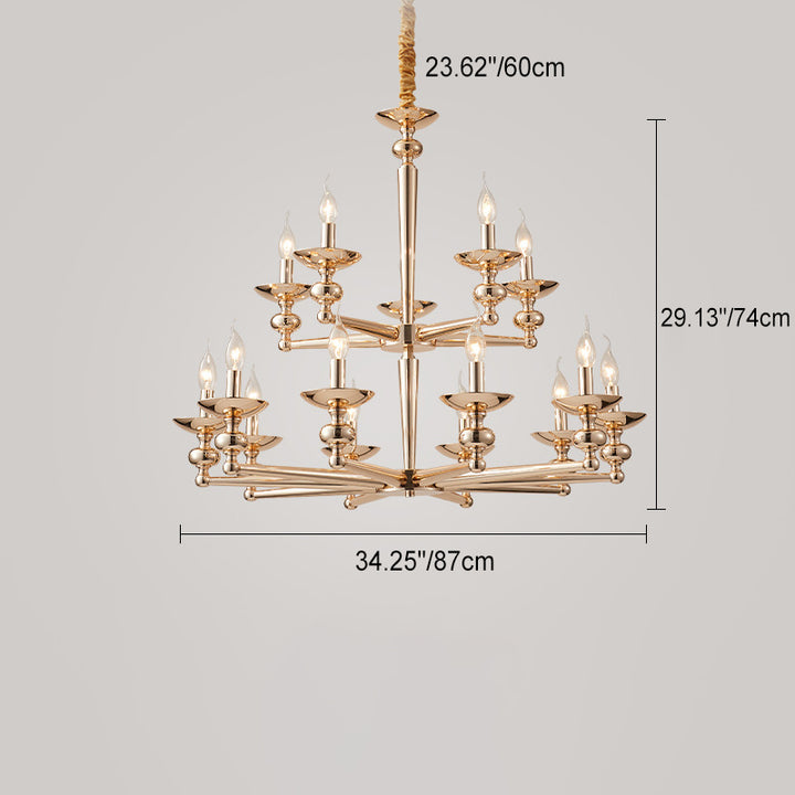 Moderne Luxus Kandelaber Eisen 6/8/10/12/15 Licht Kronleuchter Für Wohnzimmer 