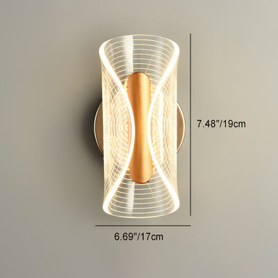 Lámpara de pared LED de acrílico con mariposa de hardware de lujo contemporáneo para dormitorio 