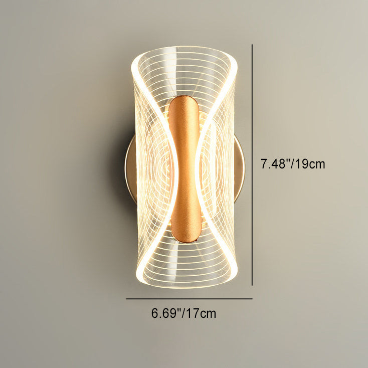 Lámpara de pared LED de acrílico con mariposa de hardware de lujo contemporáneo para dormitorio 
