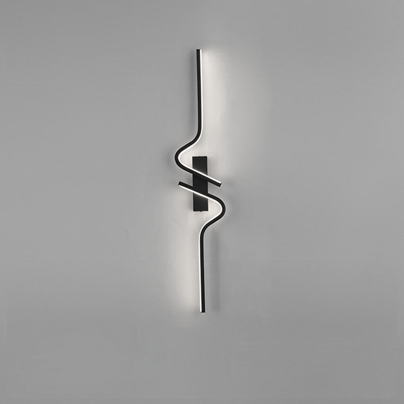 Zeitgenössische kreative Streifen Aluminium Silikongel LED Wandleuchte Lampe für Wohnzimmer 
