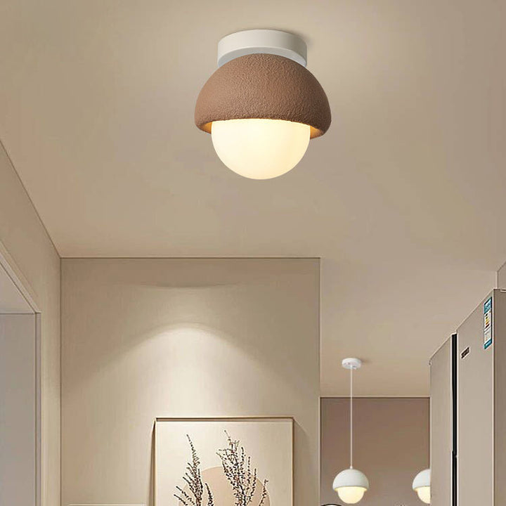 Luz de techo empotrada redonda de plástico de simplicidad moderna de 1 luz para pasillo 