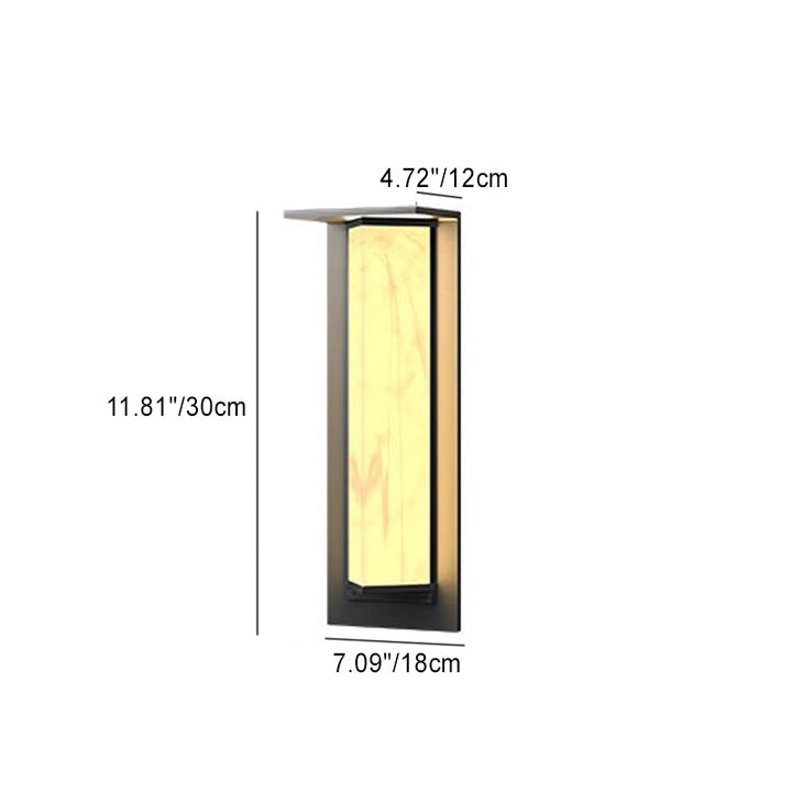 Lámpara de Aplique de Pared Exterior LED de Prisma Triangular de PC de Vidrio de Acero Inoxidable Solar Impermeable de Simplicidad Moderna para Jardín 