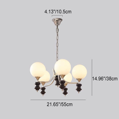 Zeitgenössische Einfachheit Magische Bohne Eisen Silber Finish Rahmen 3/5-Licht Kronleuchter Für Wohnzimmer 