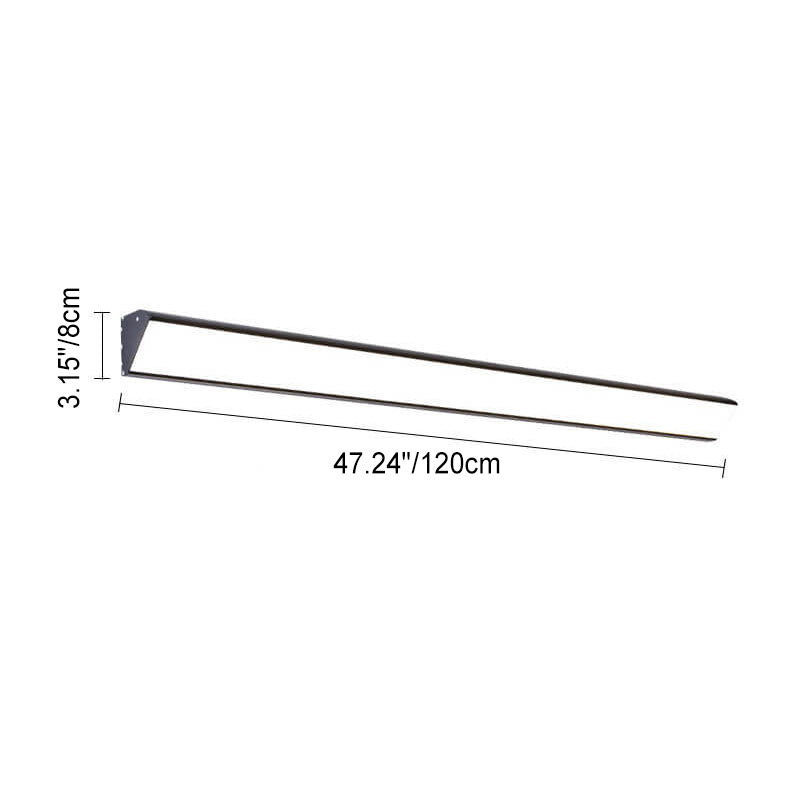 Modern Minimalist Outdoor Long Bar Aluminum Acrylic Waterproof LED Wall Sconce Lamp For Outdoor