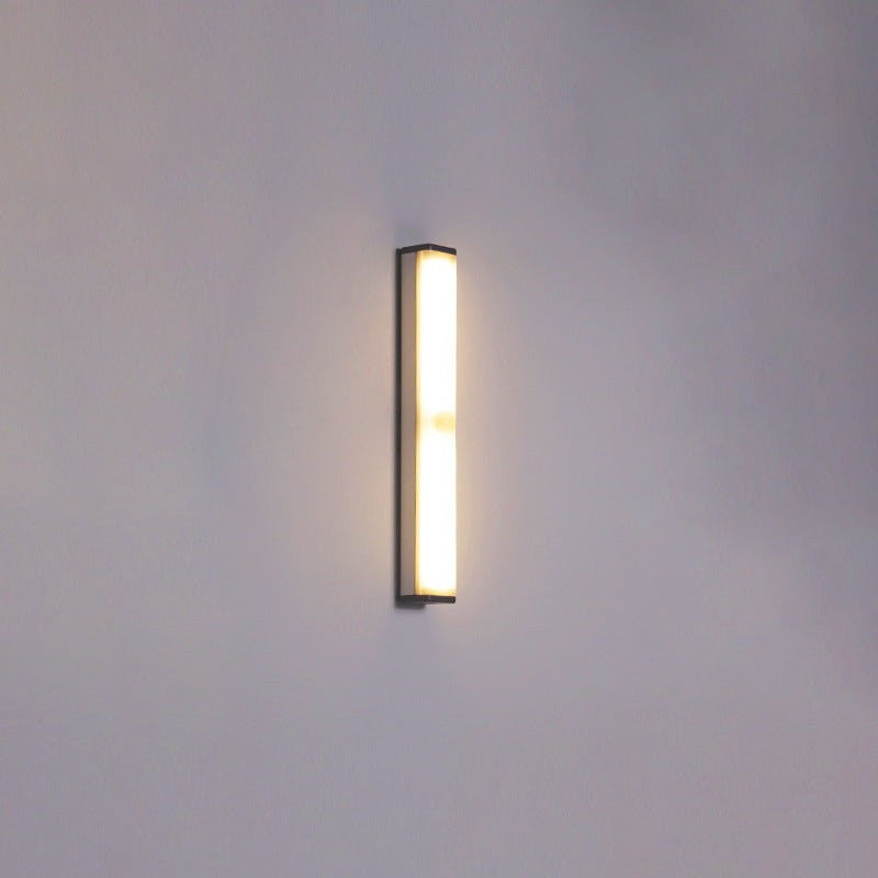 Moderne Einfachheit Lange Zylinder Aluminium Acryl LED Wand Leuchte Lampe Für Wohnzimmer 