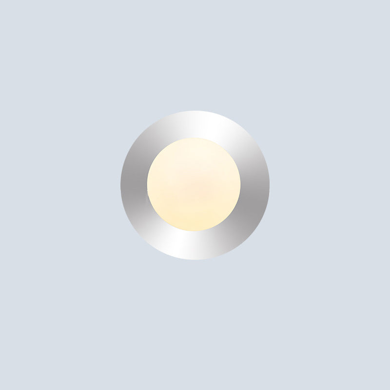 Moderne minimalistische runde Kugel Eisen Glas 1-Licht Wandleuchte Lampe für Wohnzimmer 