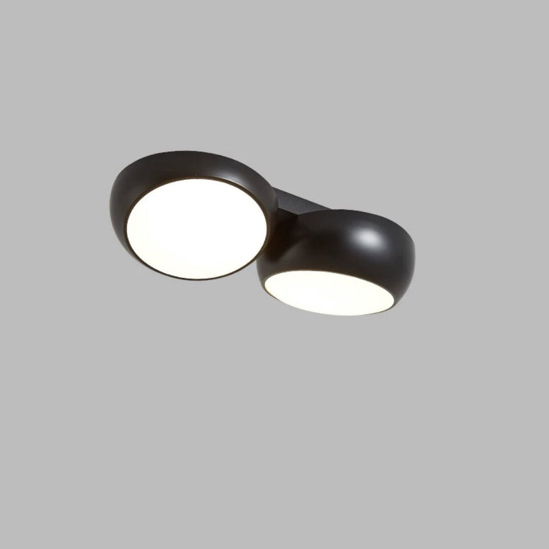 Luz de techo LED empotrada redonda de combinación minimalista moderna de hierro y plástico para sala de estar 