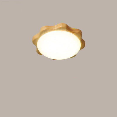 ضوء السقف المثبت بتقنية LED على شكل برقوق من الأكريليك والخشب النورديكي المعاصر لغرفة المعيشة 